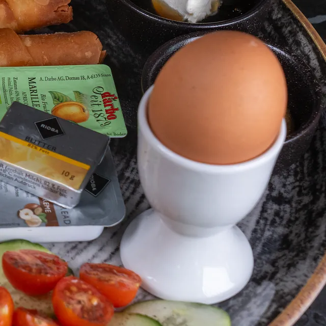 Weiches Bio-Ei zum Frühstück