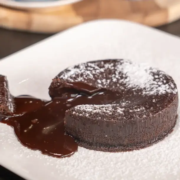 Schokoladendessert im Derwisch Café & Backshop Wien Liesing